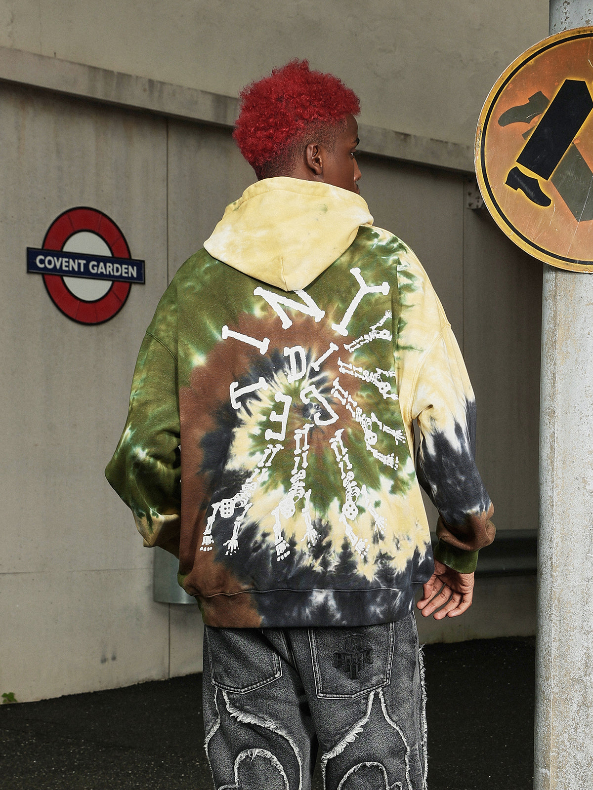 DICETINY tie-dye swirl Hoodie