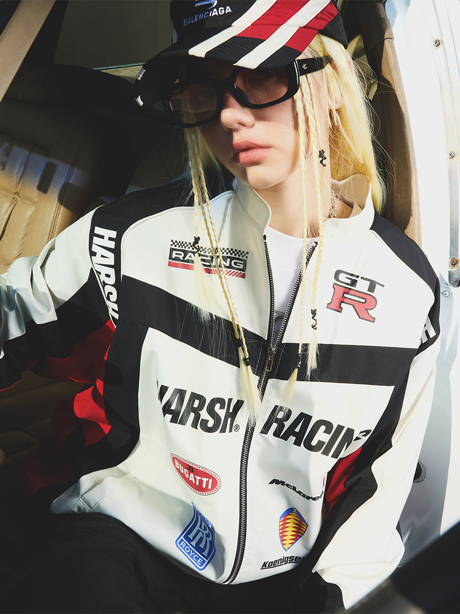 Harshandcruel loose racing jacket