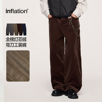 INF Cotton Corduroy Scimitar Cargo Pants