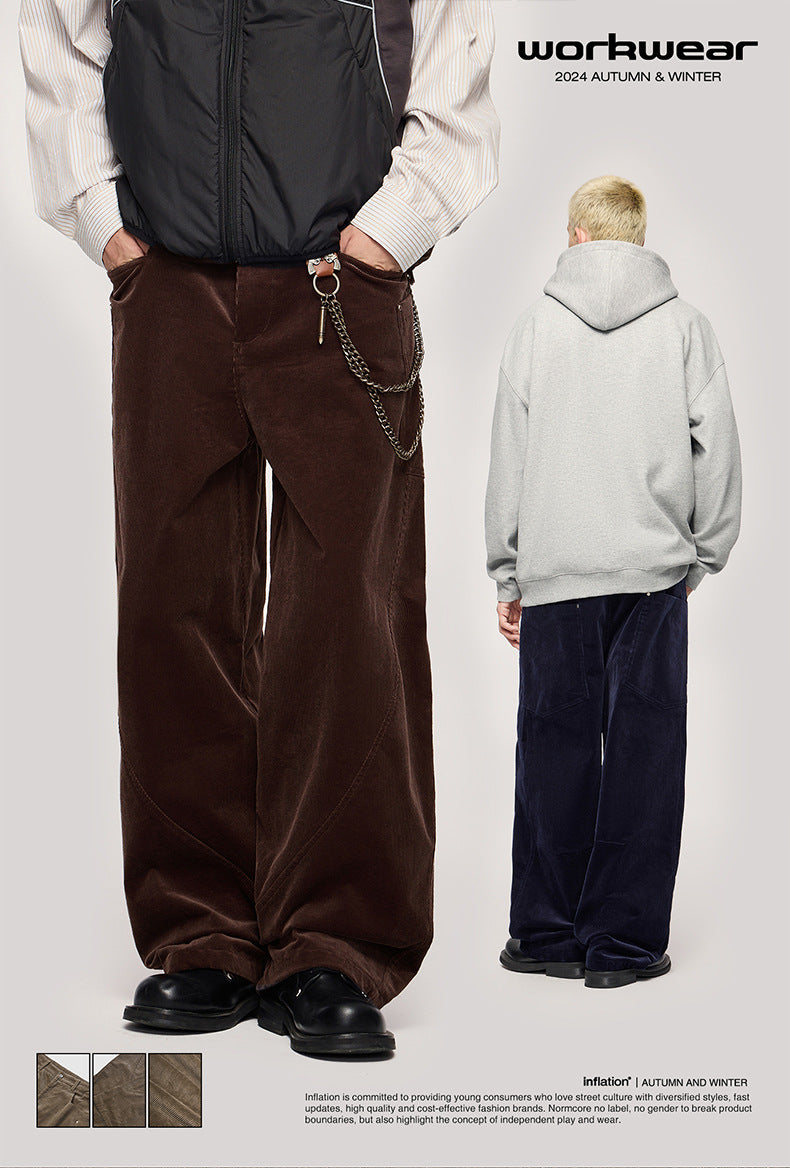 INF Cotton Corduroy Scimitar Cargo Pants