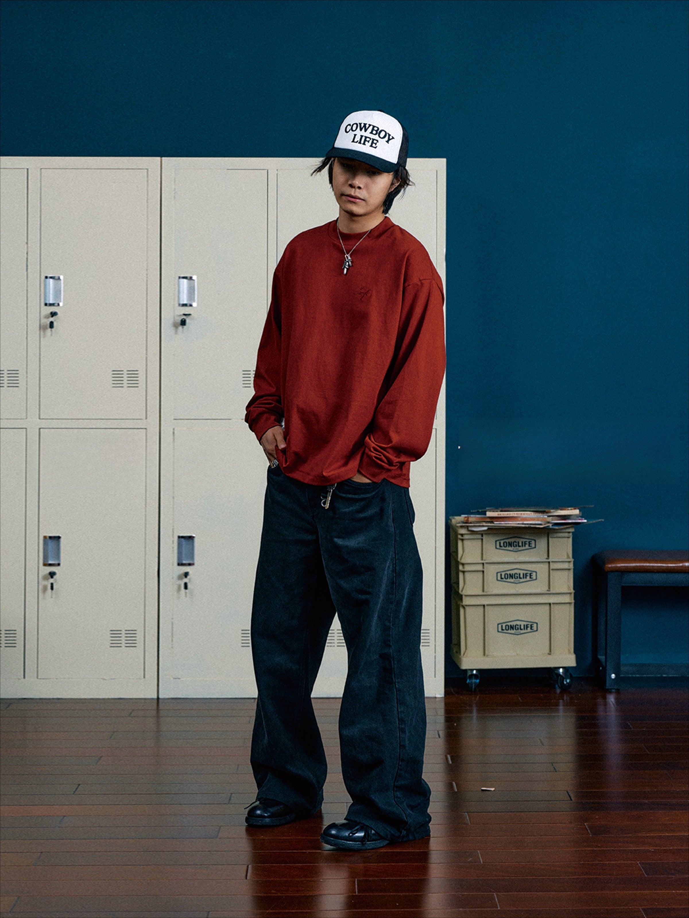 SWFI Patch Basic Small Neckline Long Sleeve