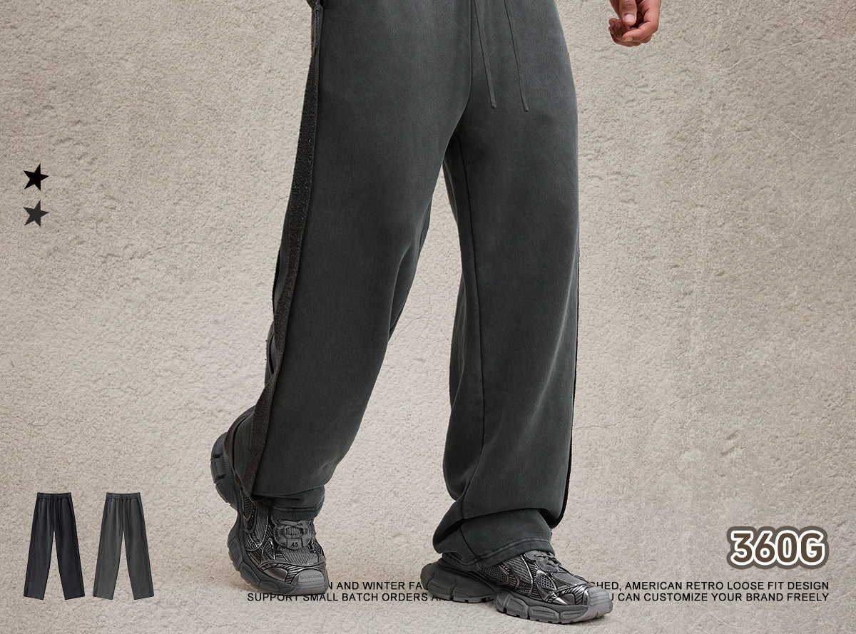 BE Straight-leg Loose-fitting Sports Slacks