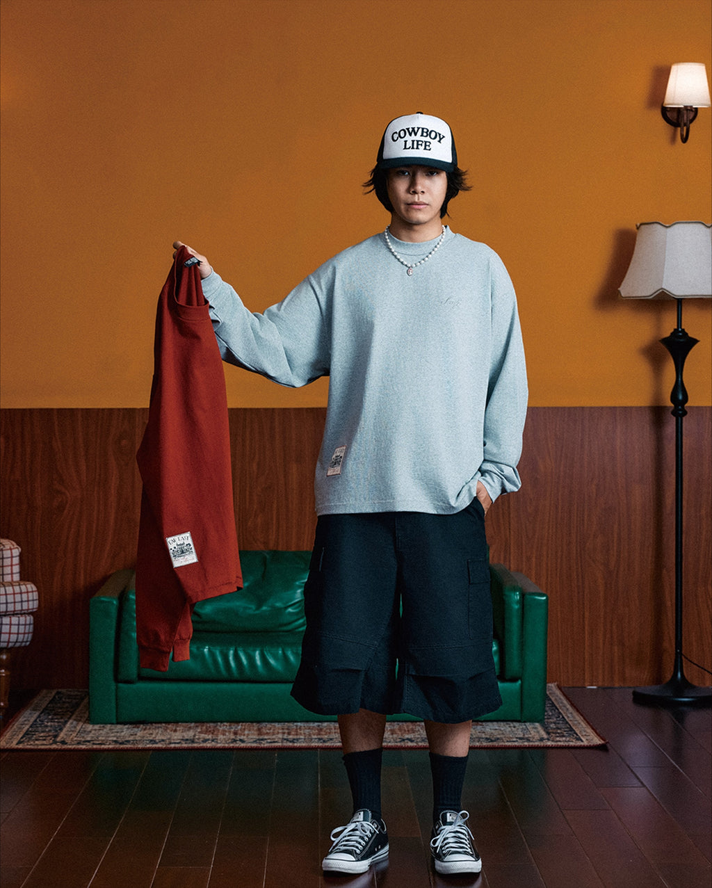 SWFI Patch Basic Small Neckline Long Sleeve