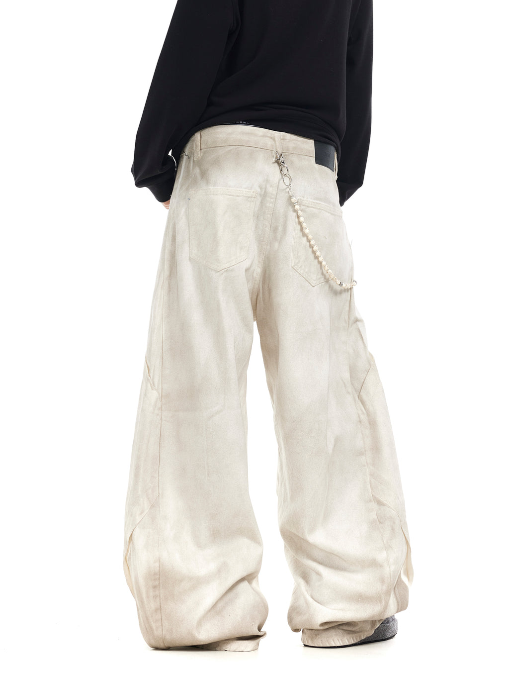 BTSG  Deconstructed Dirty Dirty Scimitar Jeans