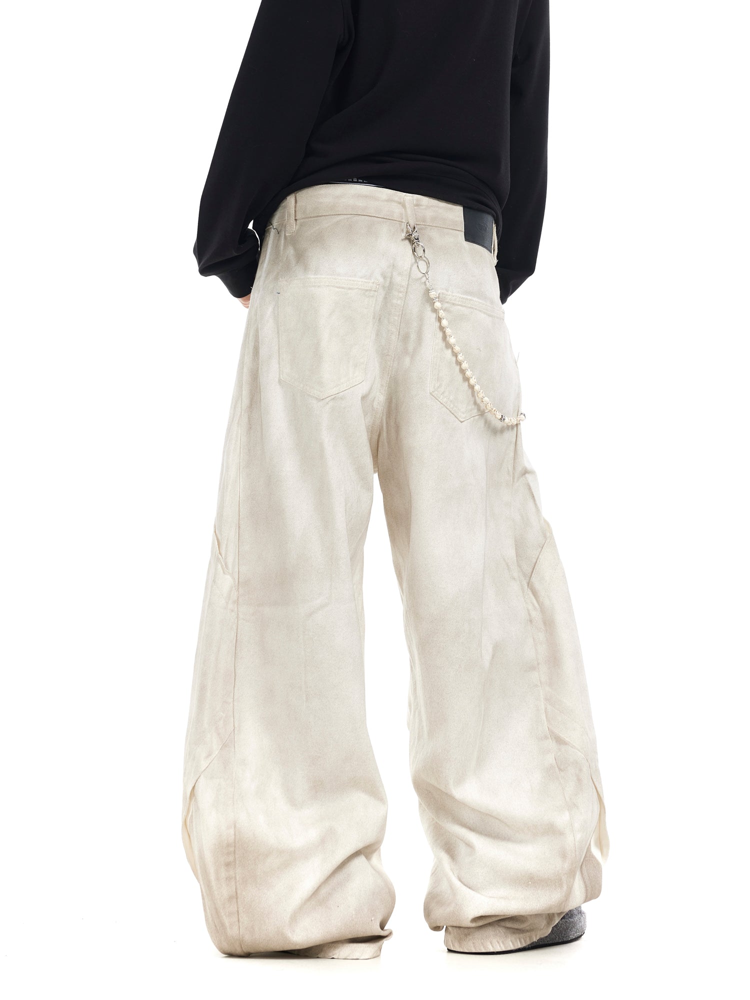 BTSG  Deconstructed Dirty Dirty Scimitar Jeans