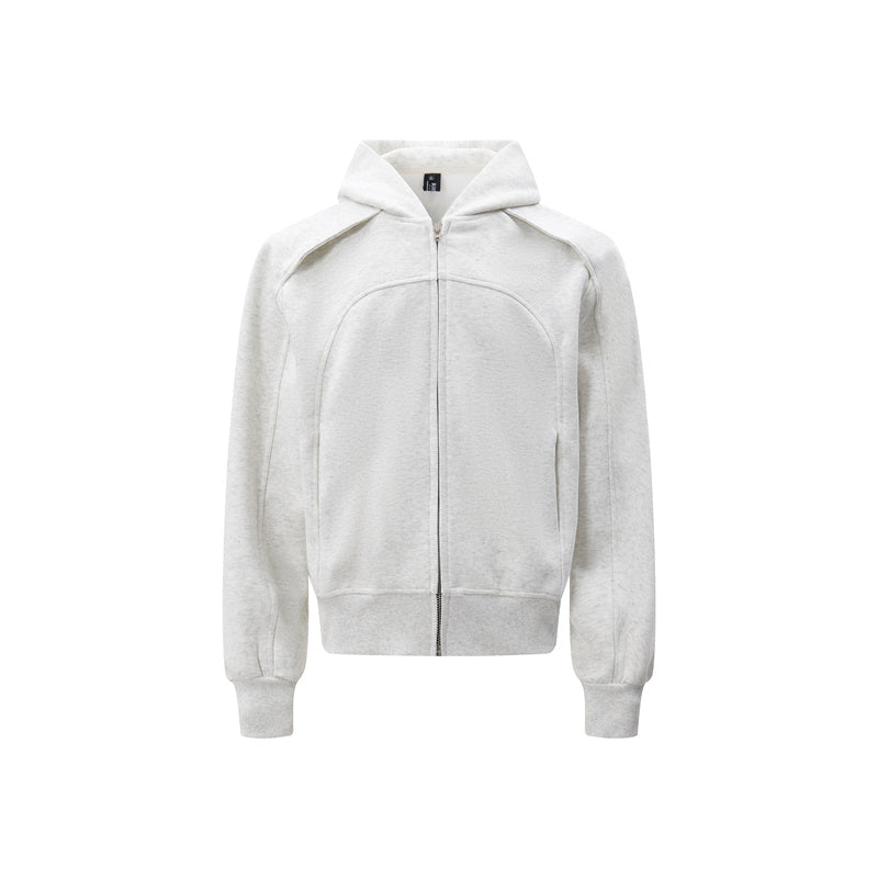 (Clearance) BTSG Deconstructed Cropped Fit Zipper Jacket