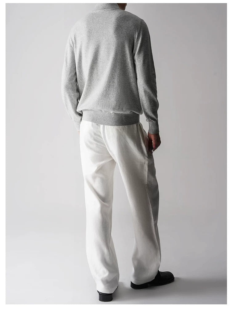 SEE ALSO Super Worsted Wool Elbow Leather Long-sleeved Sweater