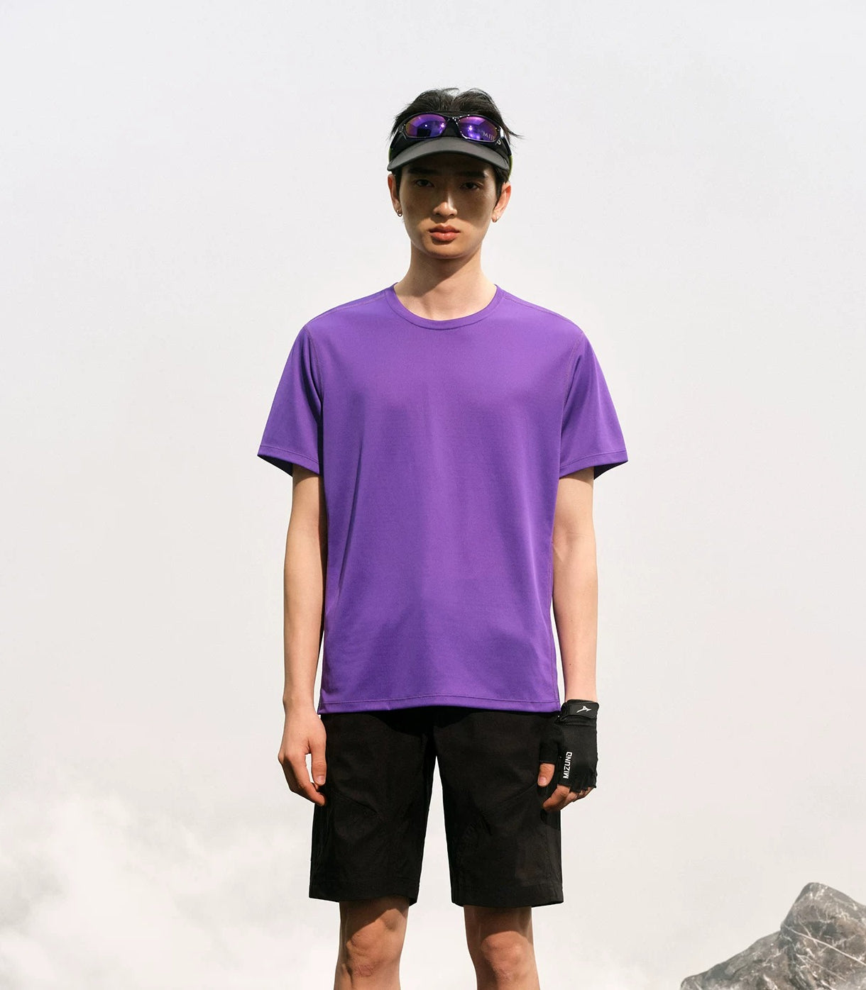 NO LOGO Quick-drying Outdoor Sports Round Neck Tee