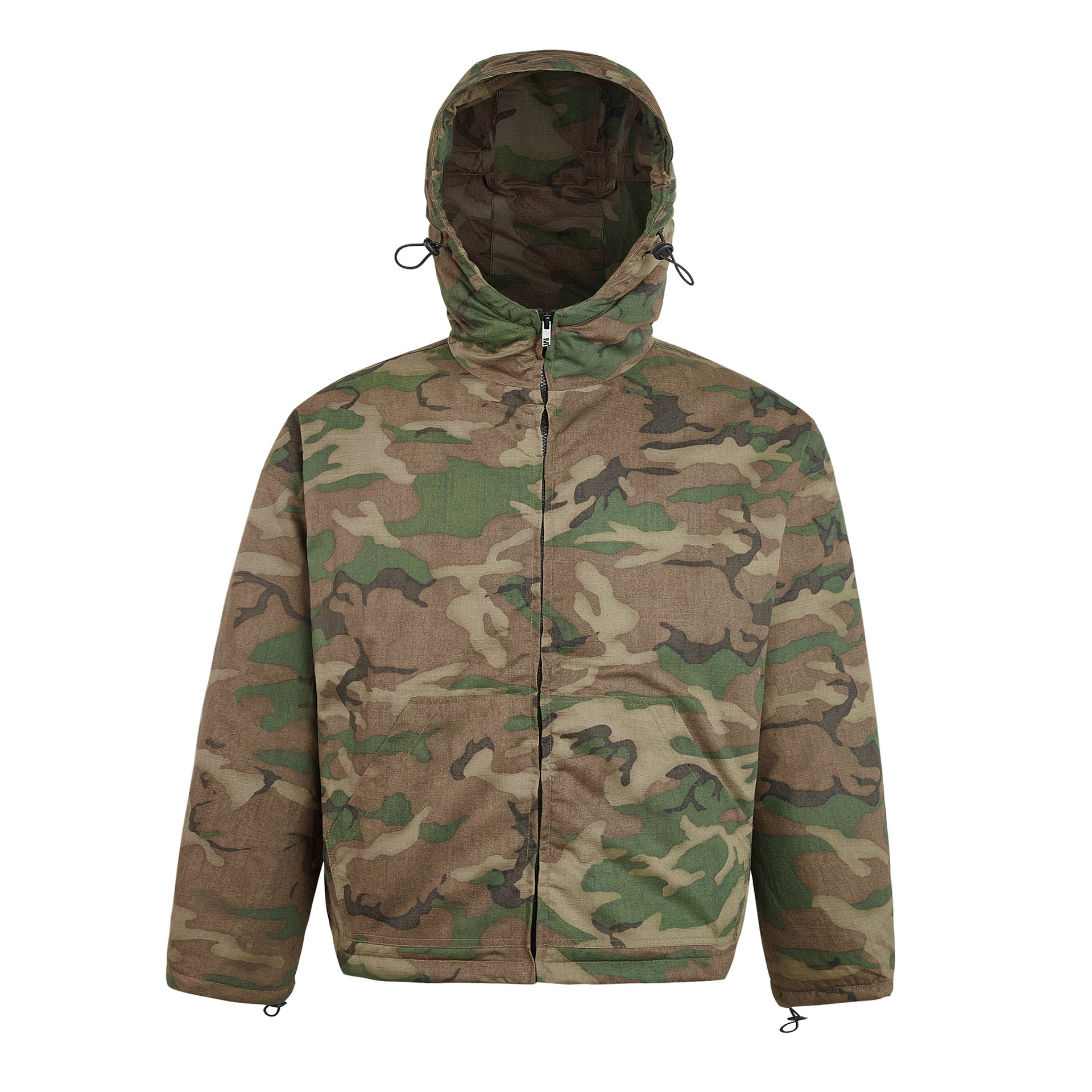 MADEEXTREME Street Retro Camouflage Thickened Cotton Hooded Jacket