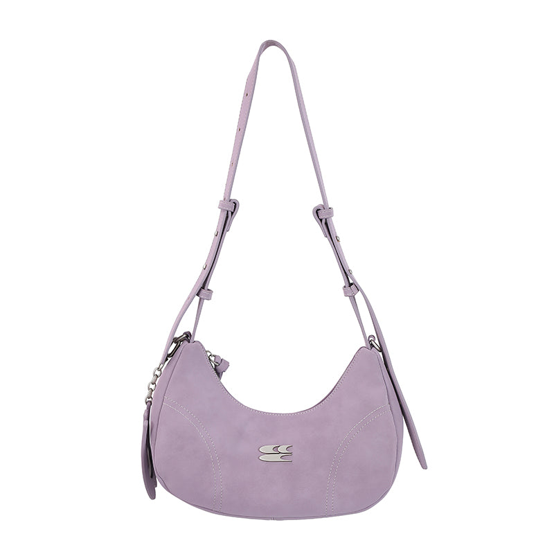 CryingCenter Leopard Velvet Multicolor Crossbody Shoulder Bag with logo pendant