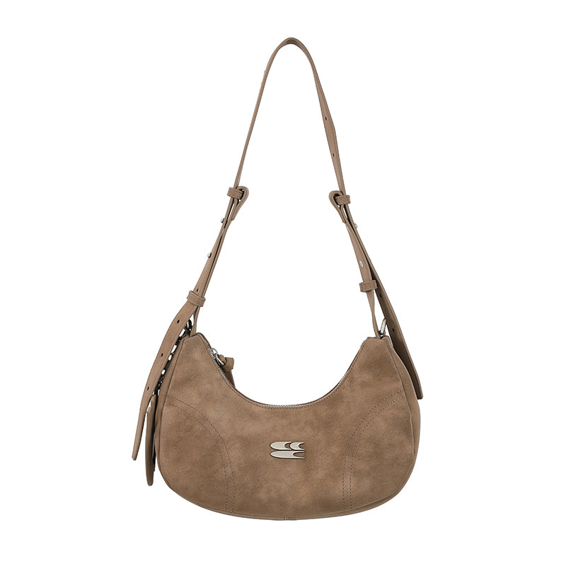 CryingCenter Leopard Velvet Multicolor Crossbody Shoulder Bag with logo pendant