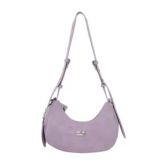 CryingCenter Leopard Velvet Multicolor Crossbody Shoulder Bag with logo pendant