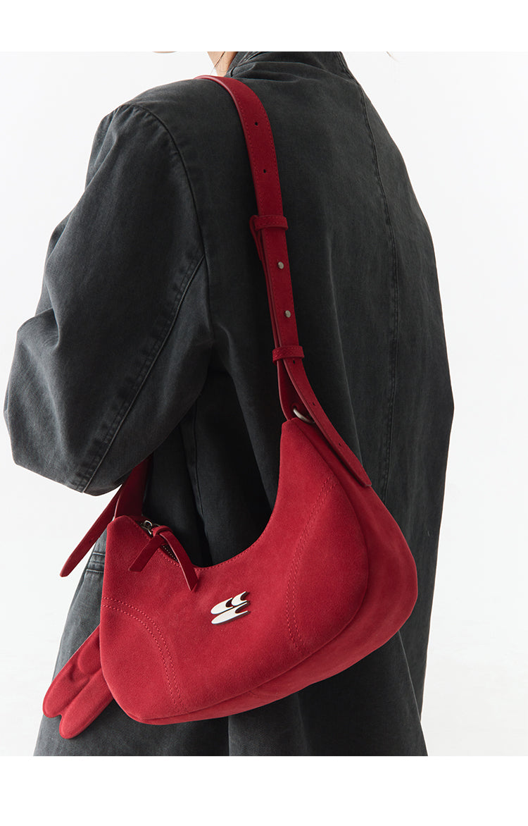 CryingCenter Leopard Velvet Multicolor Crossbody Shoulder Bag with logo pendant