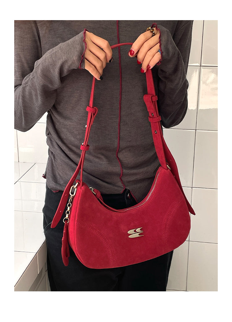 CryingCenter Leopard Velvet Multicolor Crossbody Shoulder Bag with logo pendant