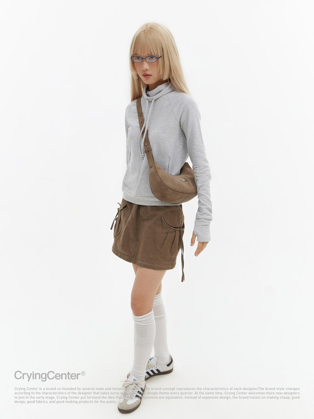 CryingCenter Leopard Velvet Multicolor Crossbody Shoulder Bag with logo pendant