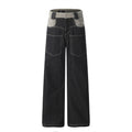 BTSG reverse stitching curved scimitar jeans