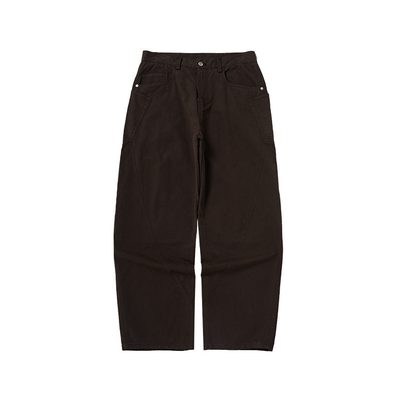 INFLATION Men's Wear Dsut dyed scimitar cotton loose retro casual Pants