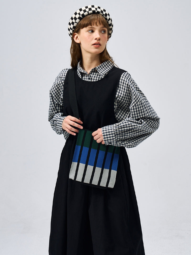 FREEIN Original Knitted Striped Crossbody Bag