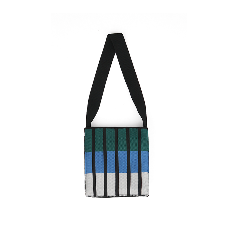 FREEIN Original Knitted Striped Crossbody Bag