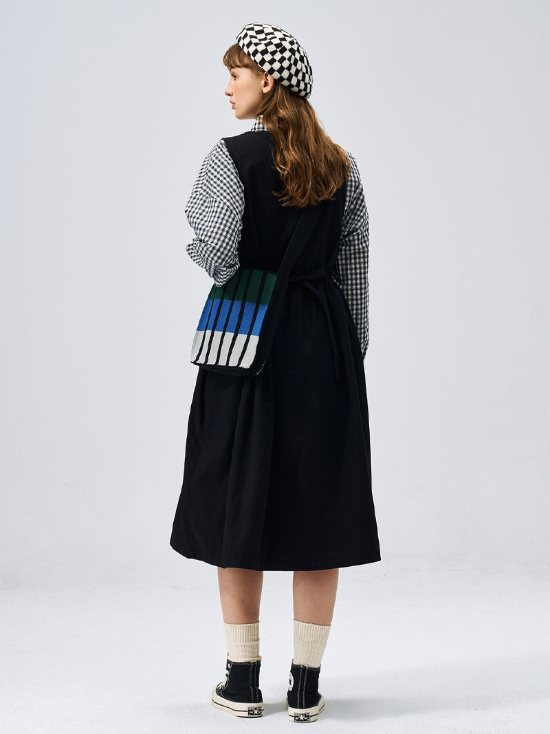 FREEIN Original Knitted Striped Crossbody Bag