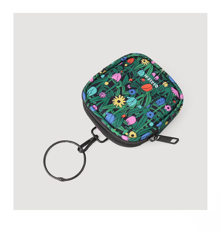 FREEIN forest flower print coin purse