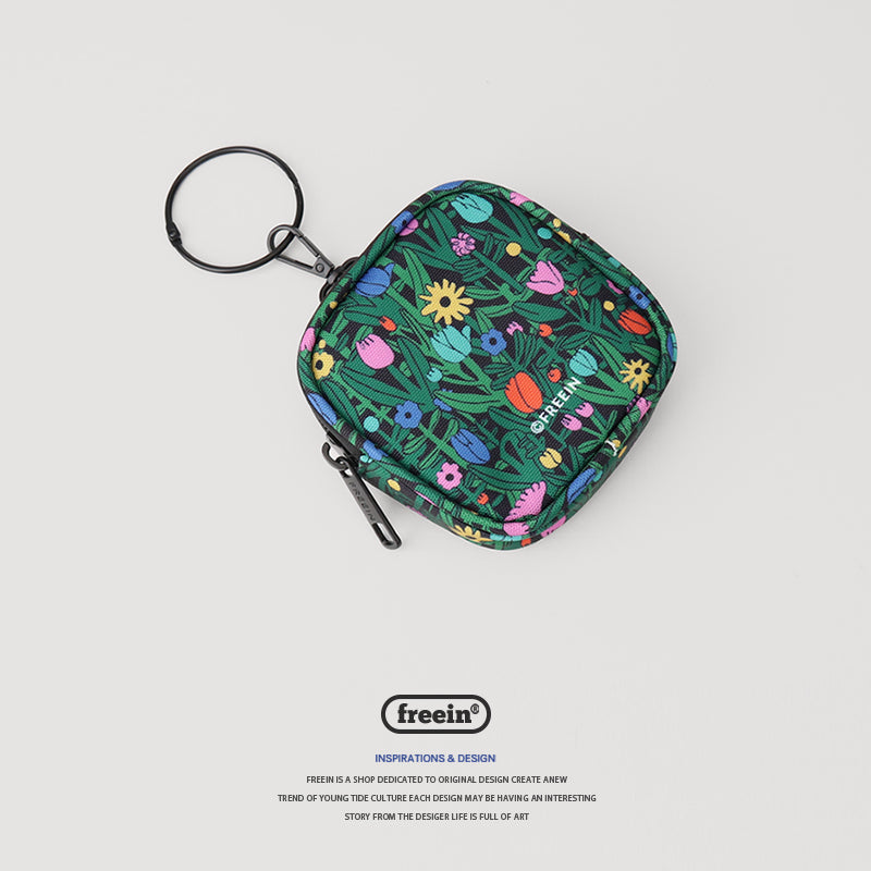 FREEIN forest flower print coin purse