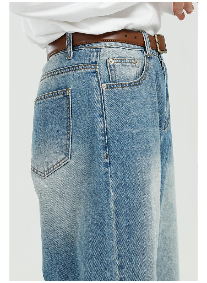 MATCHA STORY Straight-leg loose-fitting Jeans