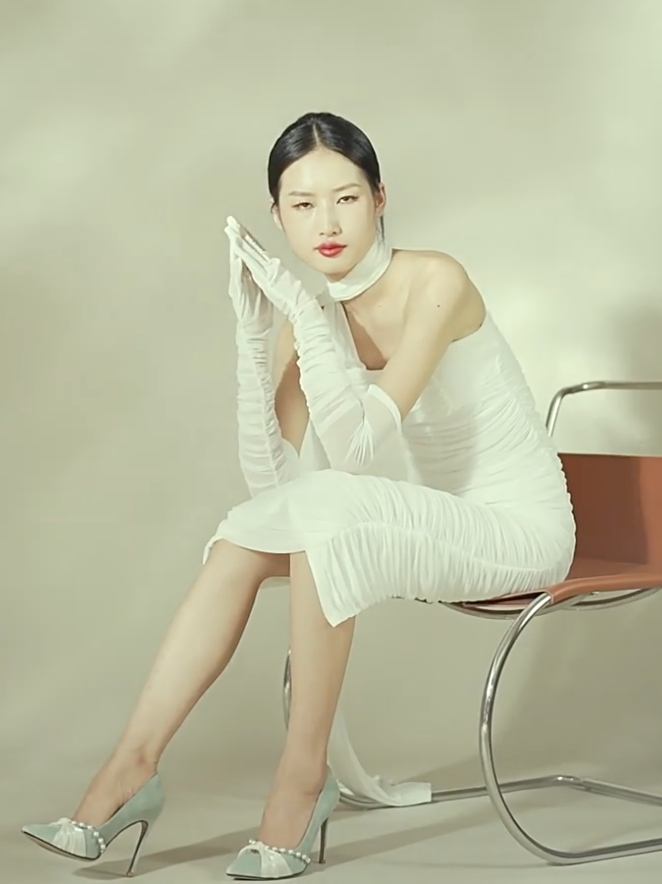 Lily Wei Pearl Bow Heels