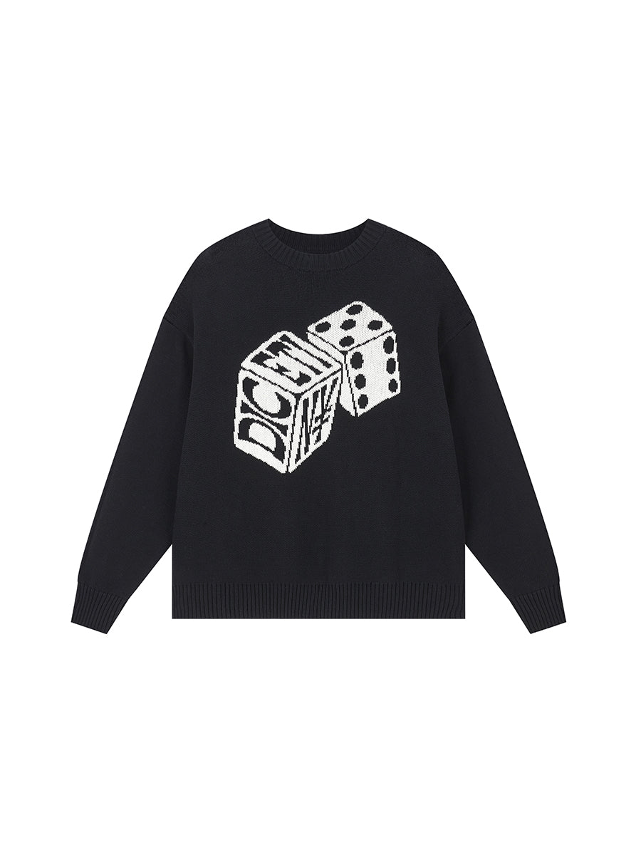 DICETINY "Fate Roll" jacquard Sweater