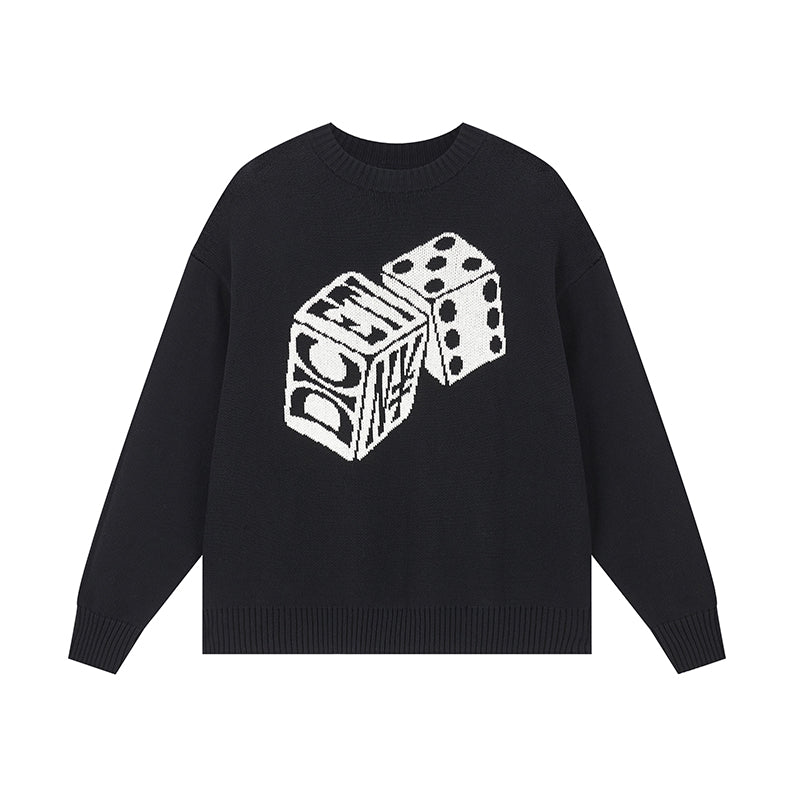 DICETINY "Fate Roll" jacquard Sweater