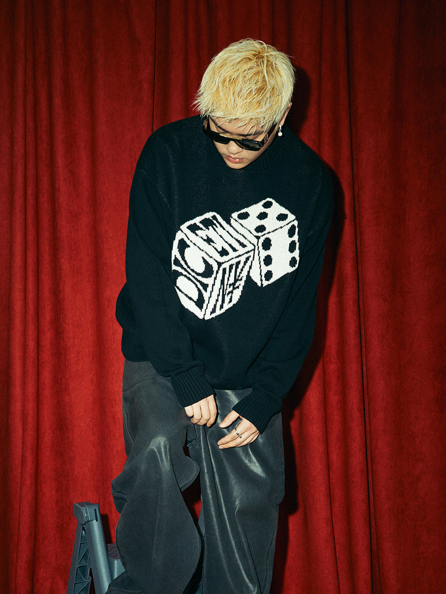 DICETINY "Fate Roll" jacquard Sweater