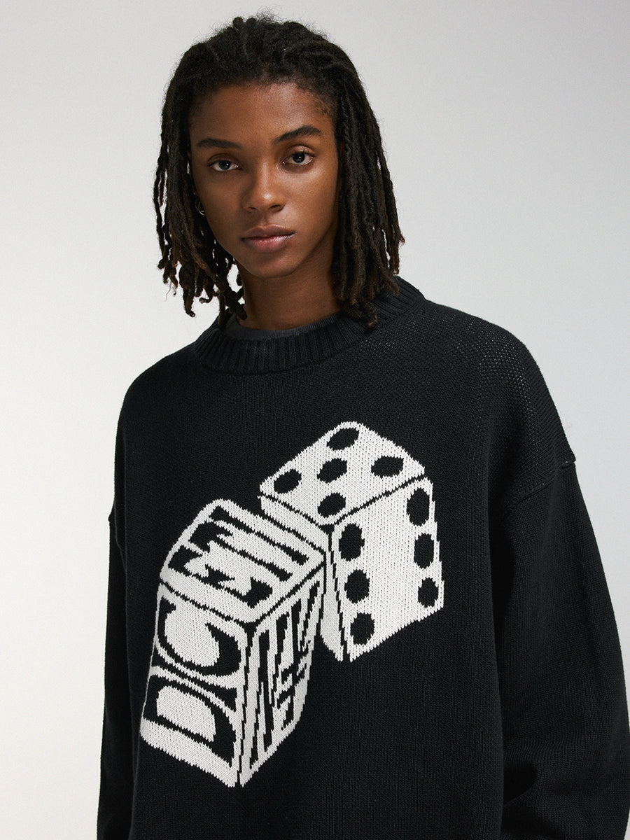 DICETINY "Fate Roll" jacquard Sweater