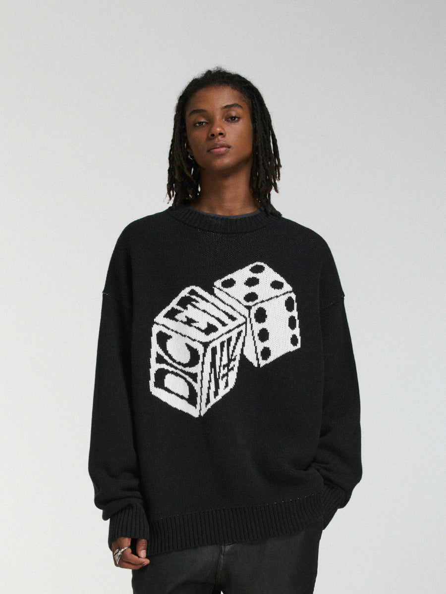 DICETINY "Fate Roll" jacquard Sweater