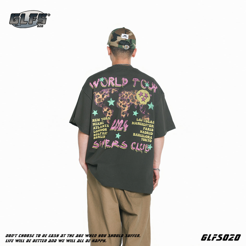 GLFS Skull Fried Street Premium Retro T-Shirt