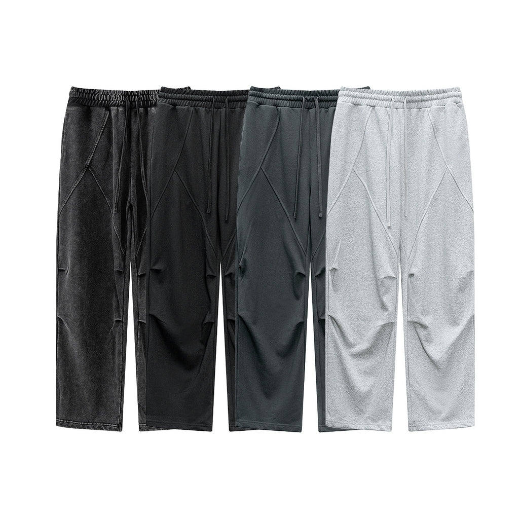 BE Washed Sliced Knitted Sweatpants