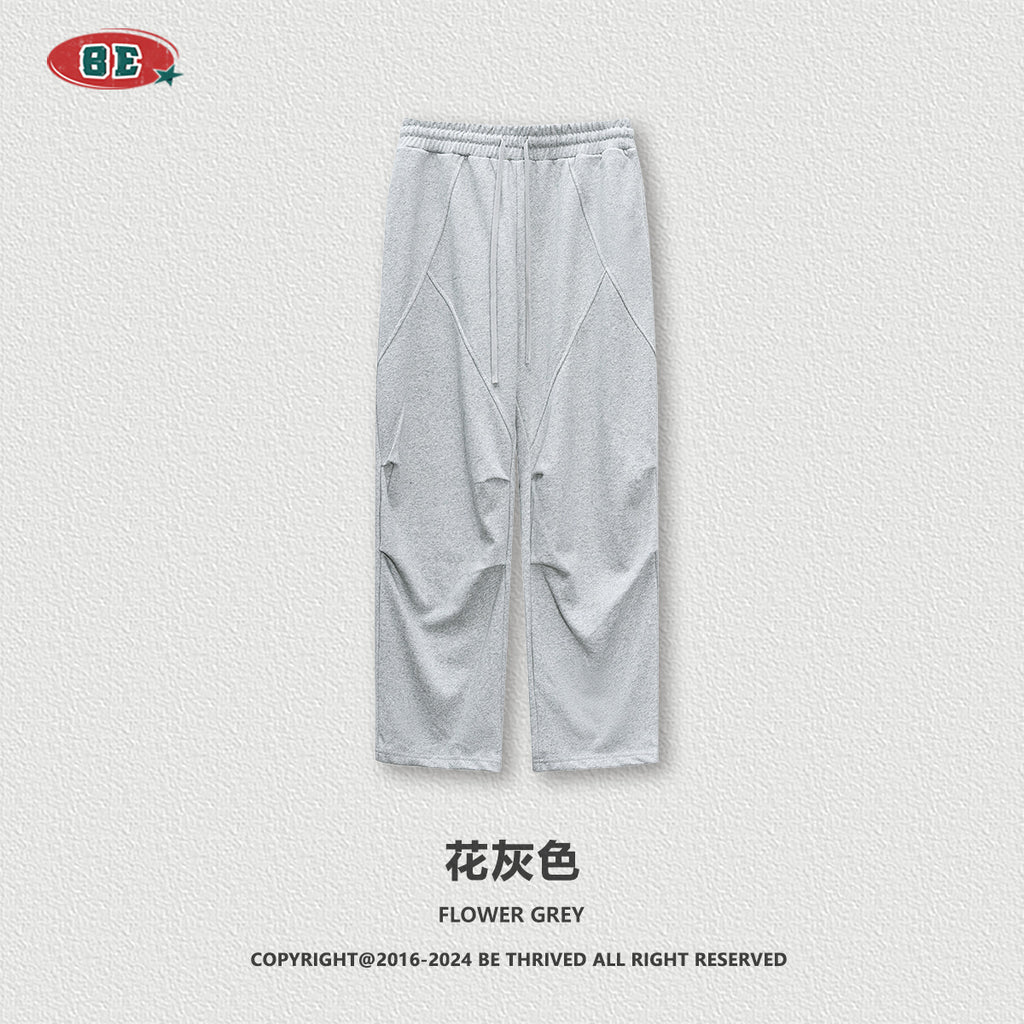 BE Washed Sliced Knitted Sweatpants