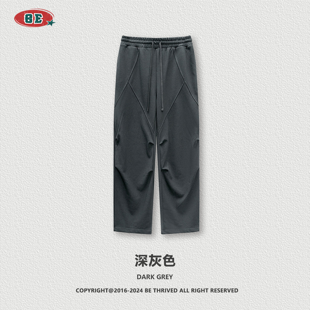 BE Washed Sliced Knitted Sweatpants
