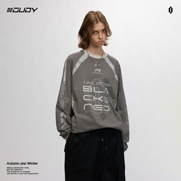 OVDY 230g Crew Neck Long Sleeve Football Jersey Sports Loose sweatshirt