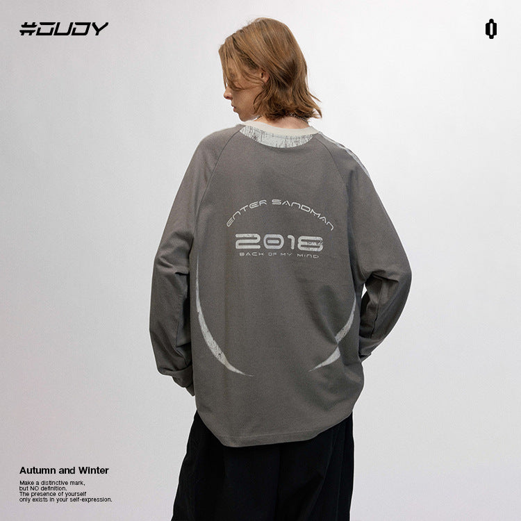 OVDY 230g Crew Neck Long Sleeve Football Jersey Sports Loose sweatshirt