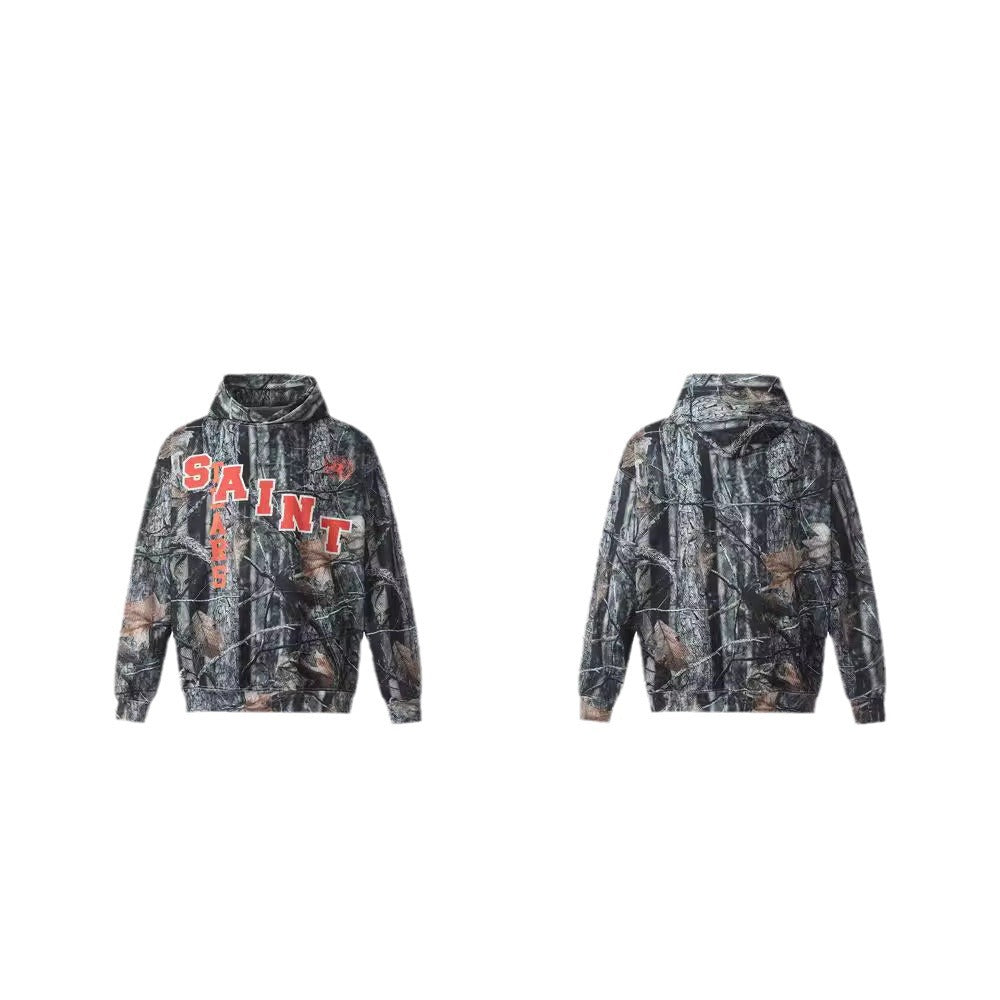 GLFS Outdoor Digital Camouflage Oversized Pullover Hoodie
