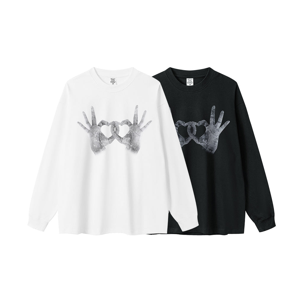 BE Heart Gesture Long Sleeve Tee