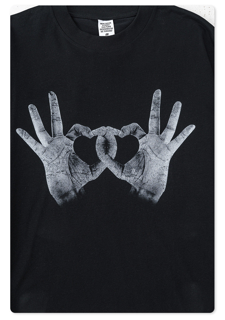 BE Heart Gesture Long Sleeve Tee
