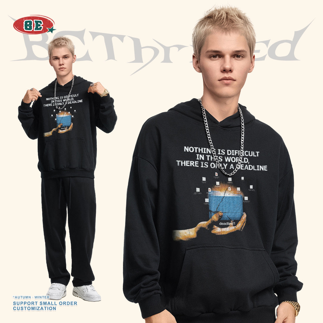 BE HAND EM8 Witty Hoodie