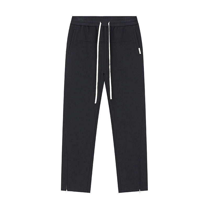 DICETINY zipper-cut split deconstructed sweatpants