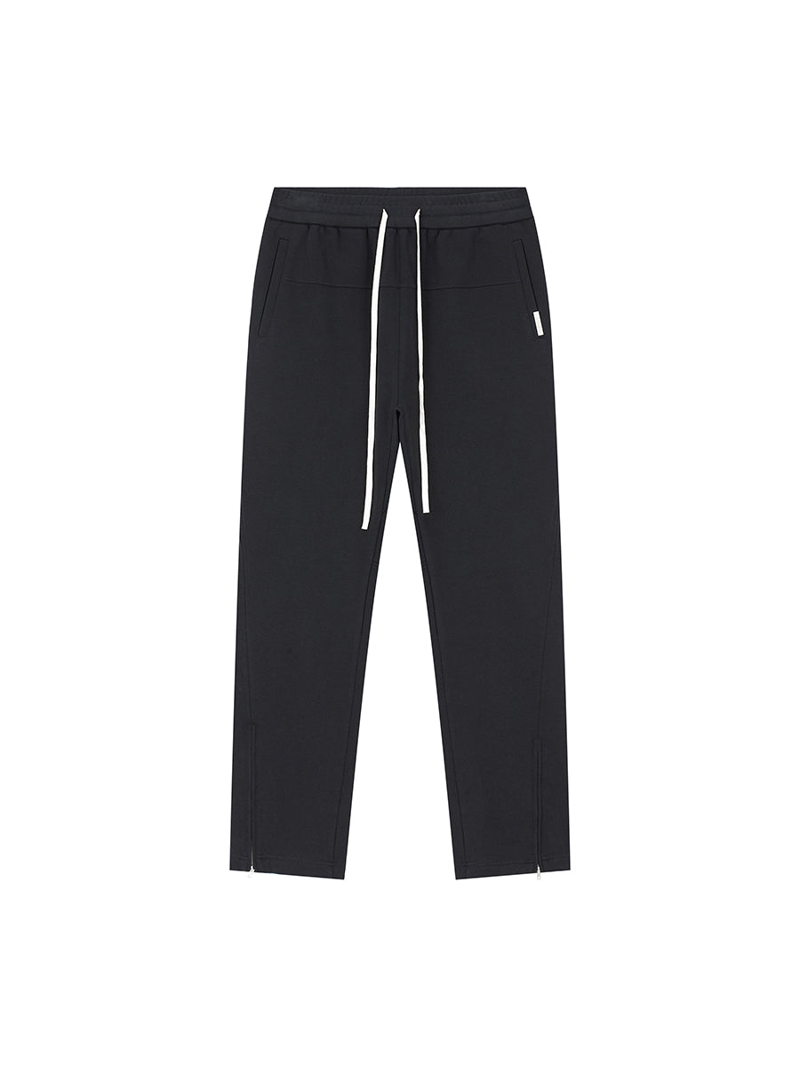 DICETINY zipper-cut split deconstructed sweatpants
