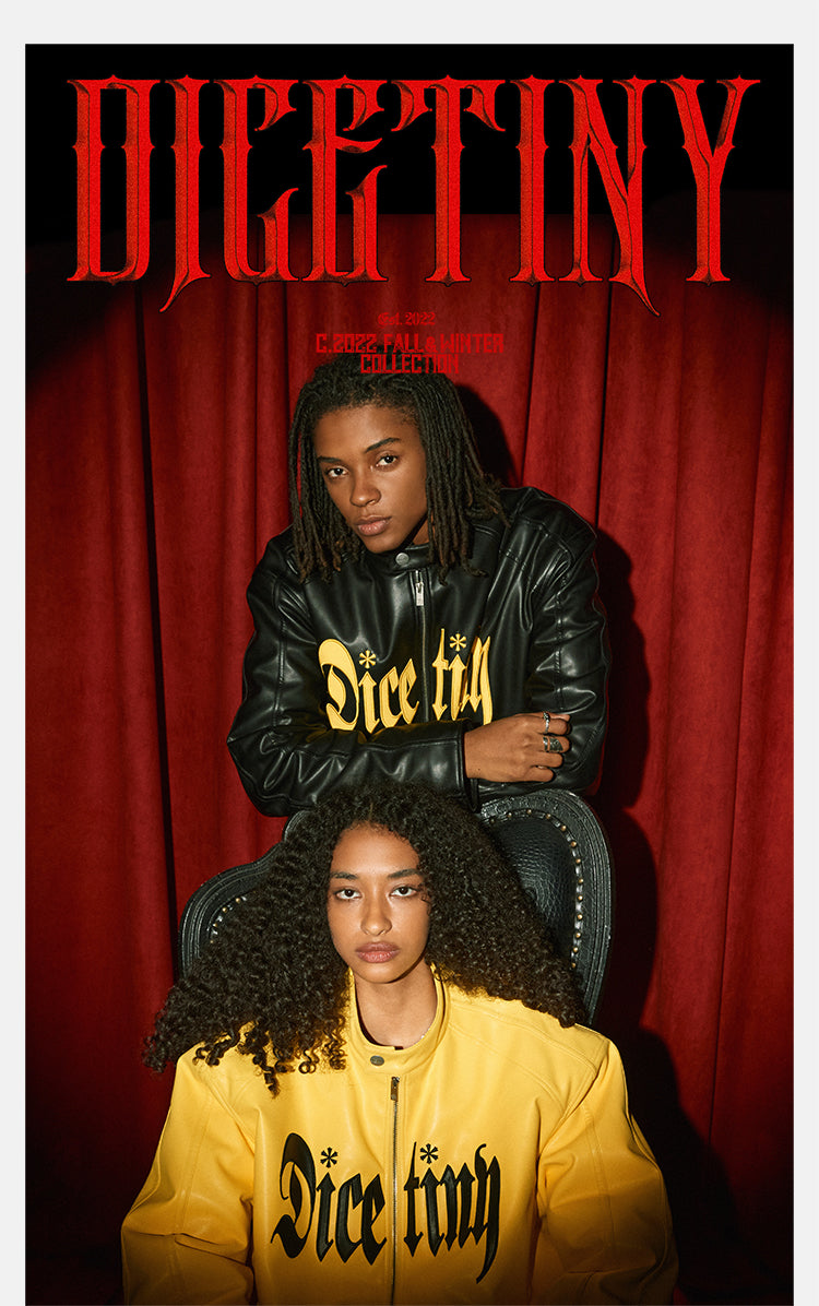 DICETINY zipper-cut split deconstructed sweatpants