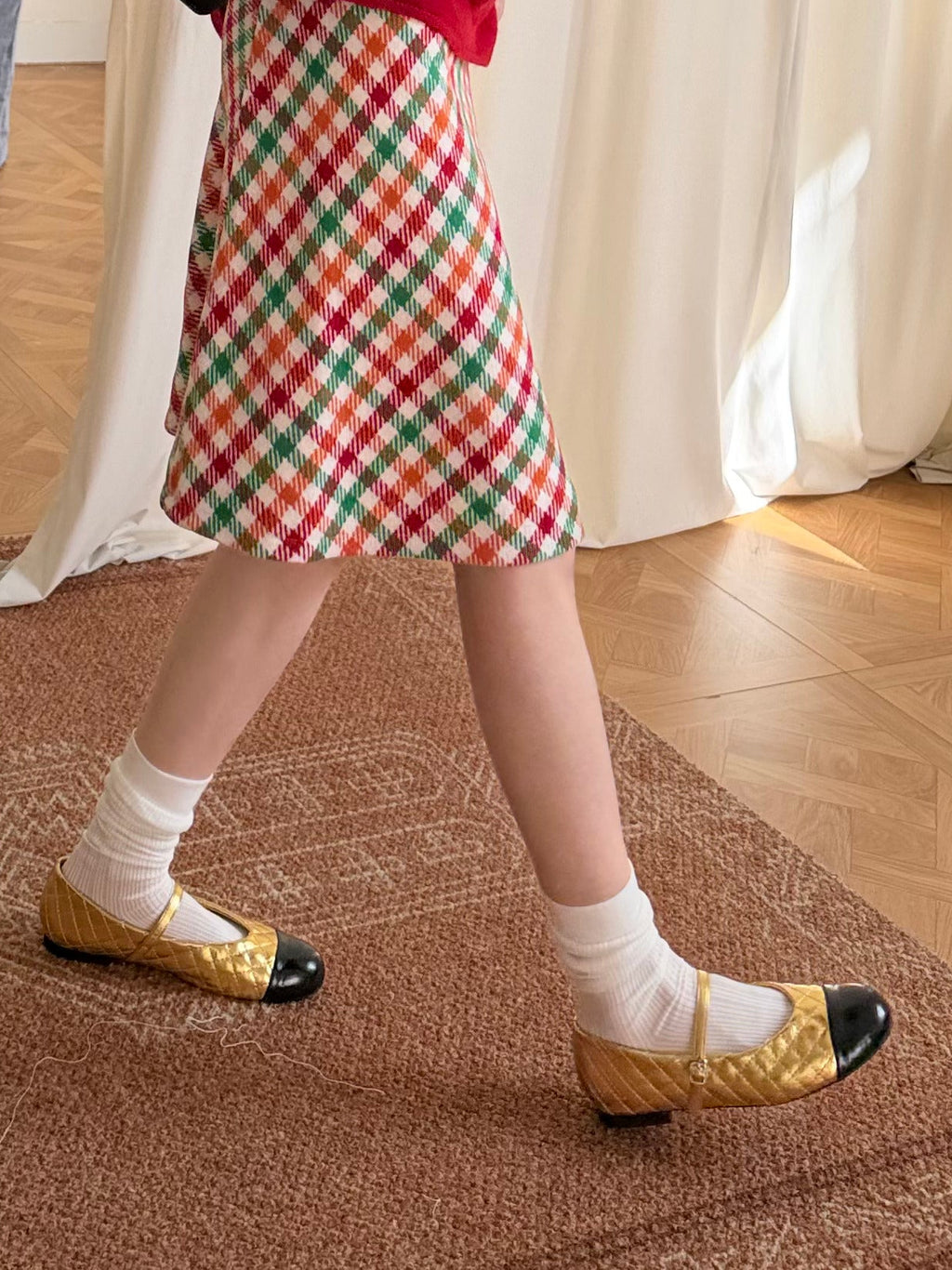 La mode French Quilted Mary Janes