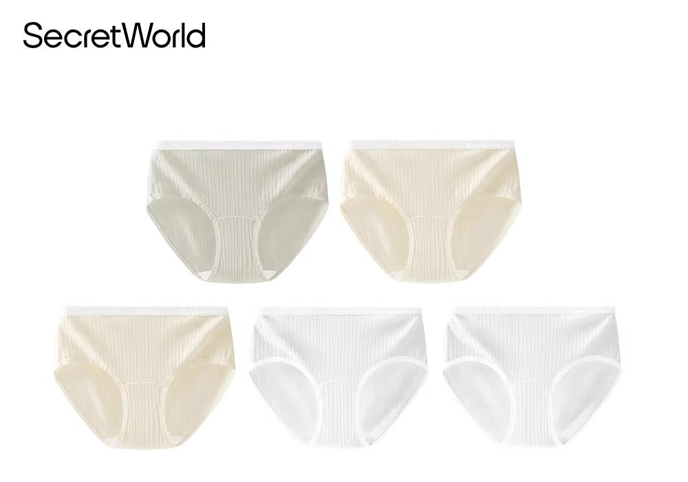 SecretWorld Bacteriostatic Mid Waist Breathable Panties