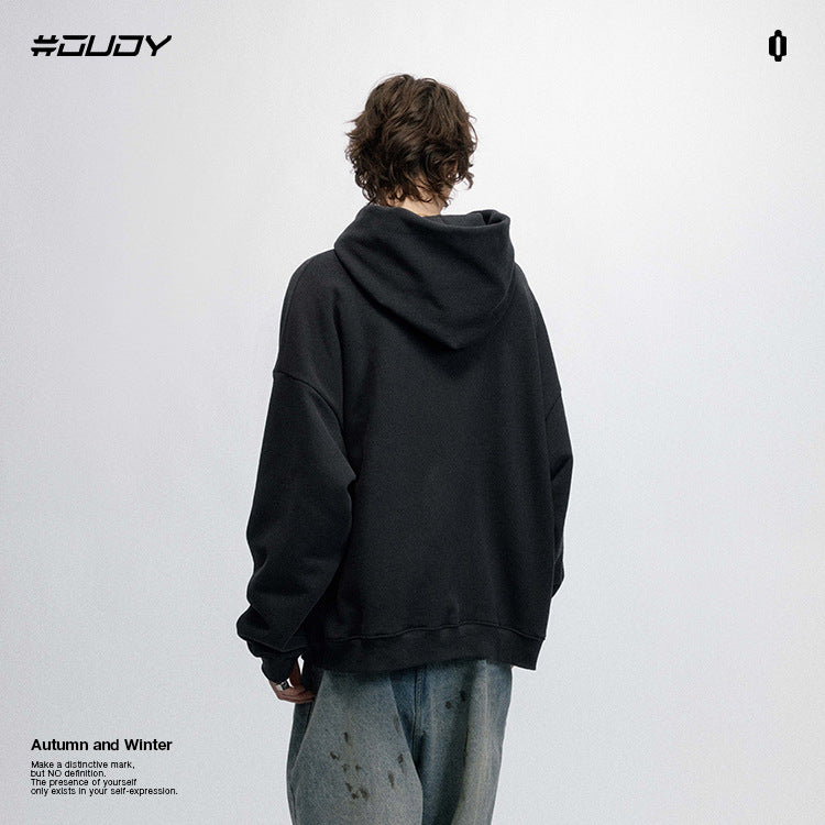 OVDY 330G heavy sweatshirt printed Fleece thick hoodie