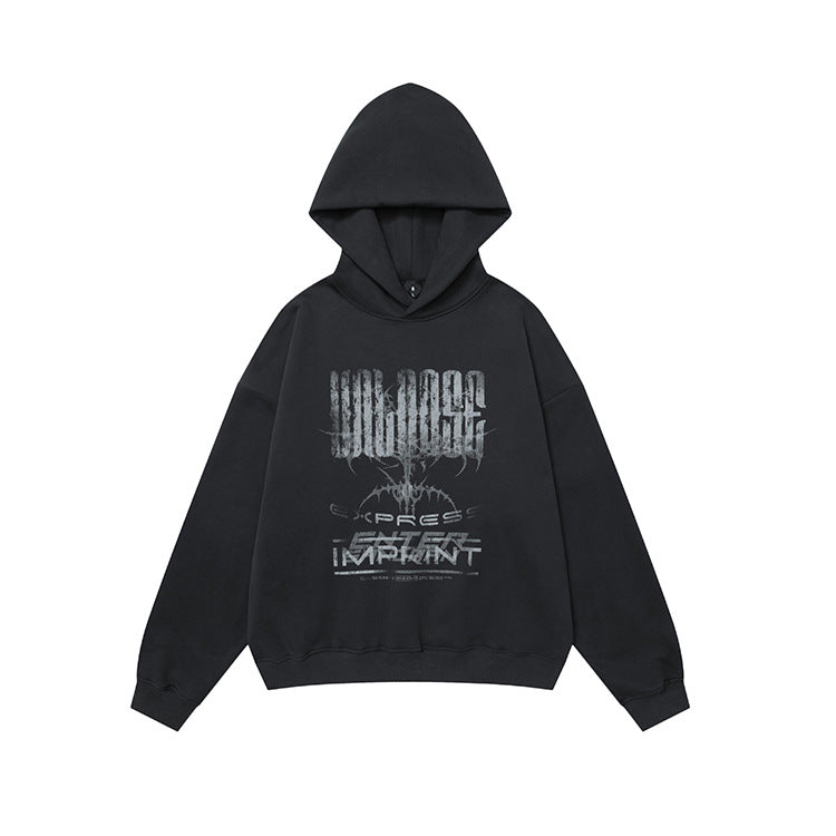 OVDY 330G heavy sweatshirt printed Fleece thick hoodie